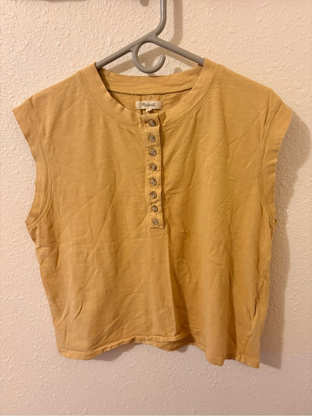 Madewell Garment-Dyed Henley Muscle
